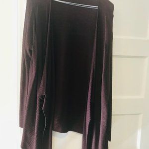 Eileen Fisher burgundy assymetrical cardigan (no tags)